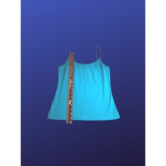 BOZZOLO Basic Cami Camisole Tank Top, TURQUOISE (#1), Women's Size Large, NWOT - Picture 6 of 7